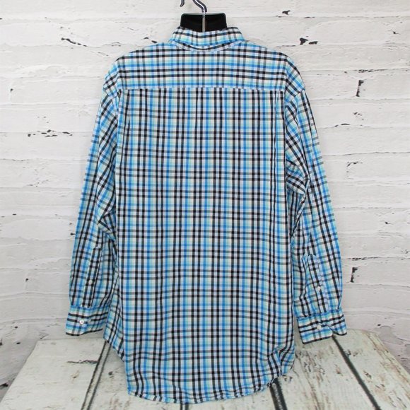 Nautica Career Casual Cotton Plaid Shirt - Picture 3 of 6